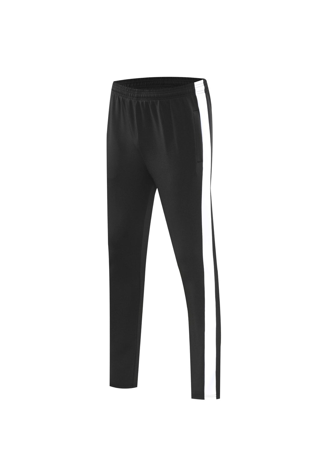 Men's tapered training pants with elastic waistband, side contrast stripe & insert pockets Mune Fashion