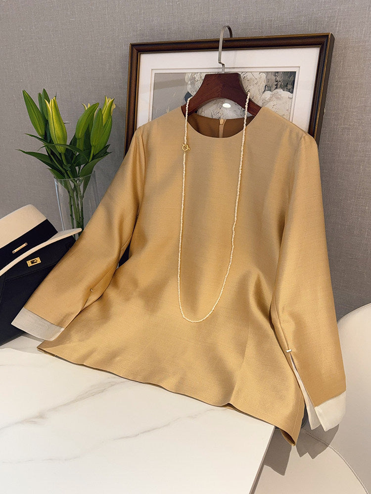 Women Elegant blouse made of high-quality fabric with exclusive cut Mune Fashion