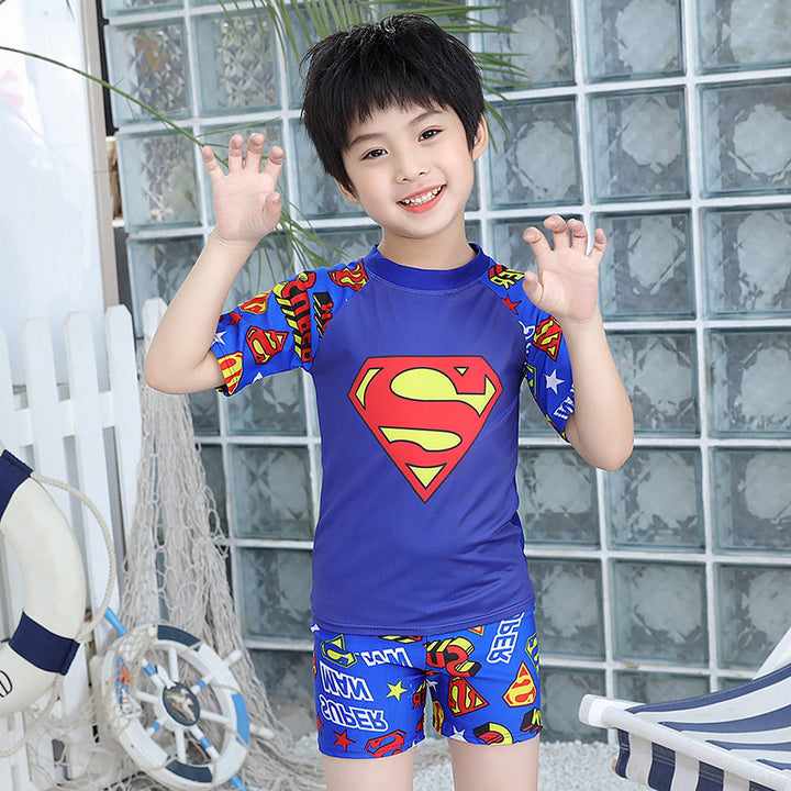 Boys UV protection swimsuit with long sleeves and cute dinosaur design Mune Fashion