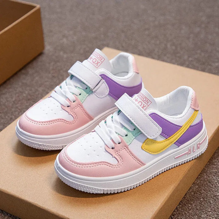 Women's Sporty Sneakers with Hook and Loop Fastener and Trendy Design Mune Fashion