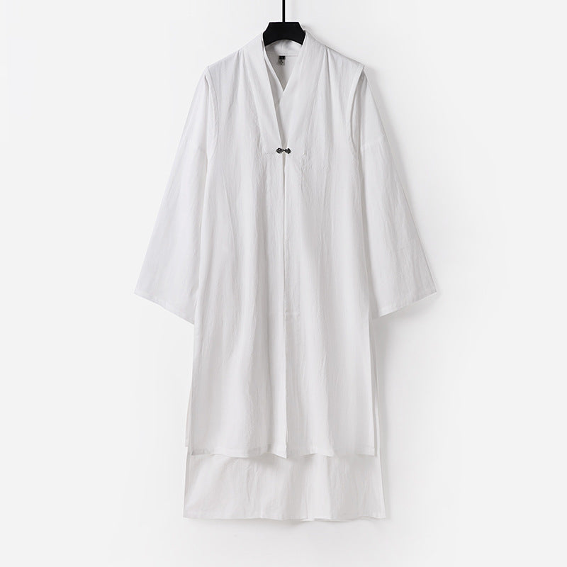 Unisex Longer Oversized Kimono Coat with discreet toggle closure and wide silhouette Mune Fashion