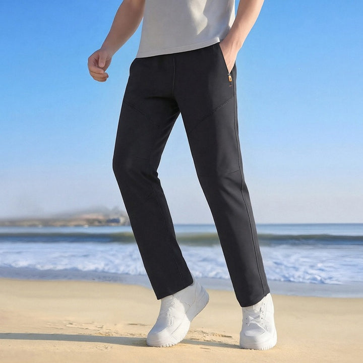 Men's Water-Repellent Tech Cargo Pants with Drawstring Waist & Multiple Pockets Mune Fashion