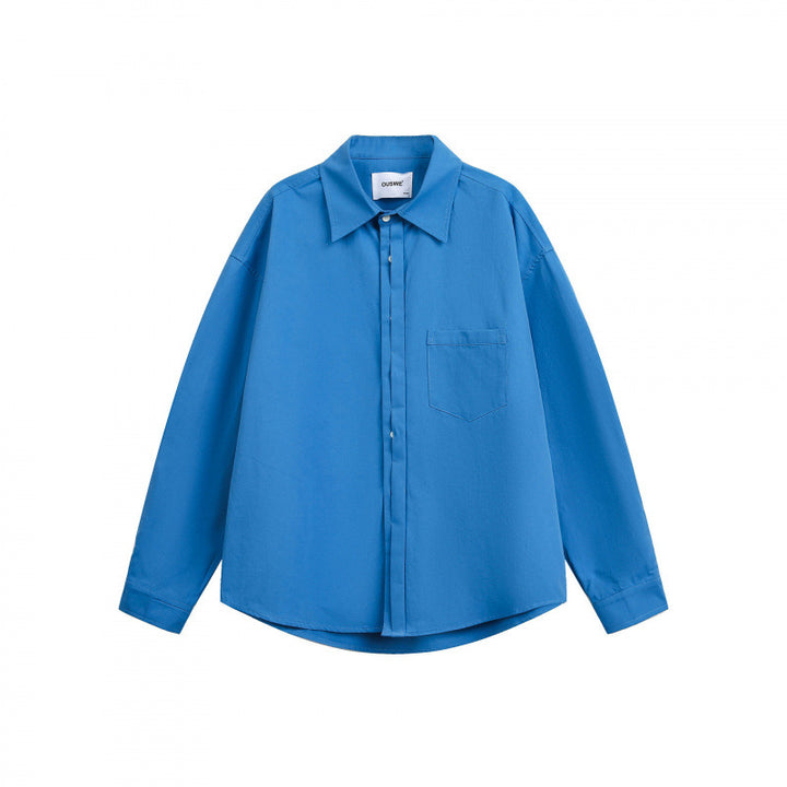 Unisex Oversized Shirt with concealed button placket and chest pocket Mune Fashion