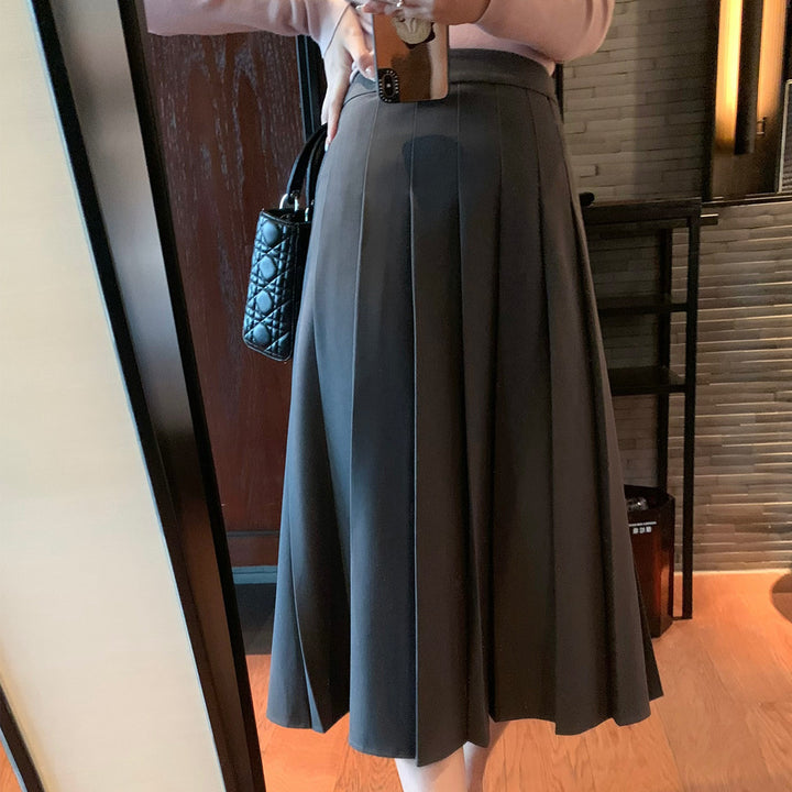 Women Elegant Pleated Skirt Mune Fashion