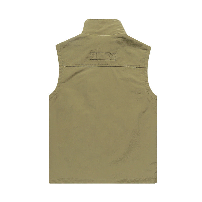 Men's Lightweight Multifunctional Softshell Vest with Breathable Mesh Lining and Zipper Pockets Mune Fashion