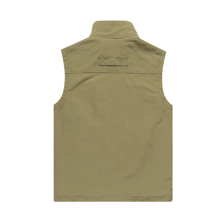 Men's Lightweight Multifunctional Softshell Vest with Breathable Mesh Lining and Zipper Pockets Mune Fashion