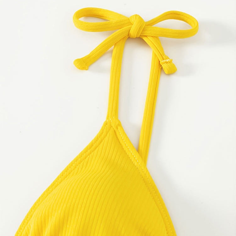 Ladies triangle bikini with sophisticated strap bows Mune Fashion