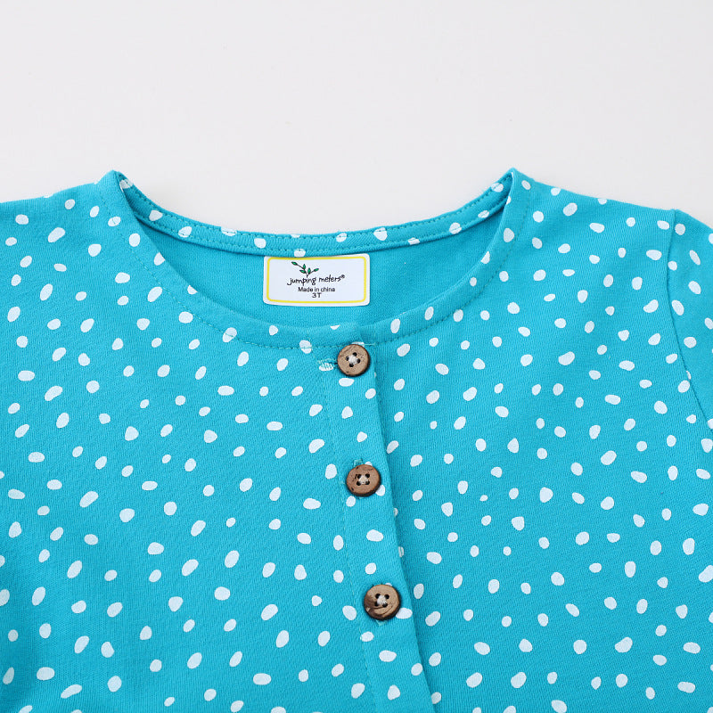 Girl Long Sleeve Dress with Playful Bird Design Mune Fashion