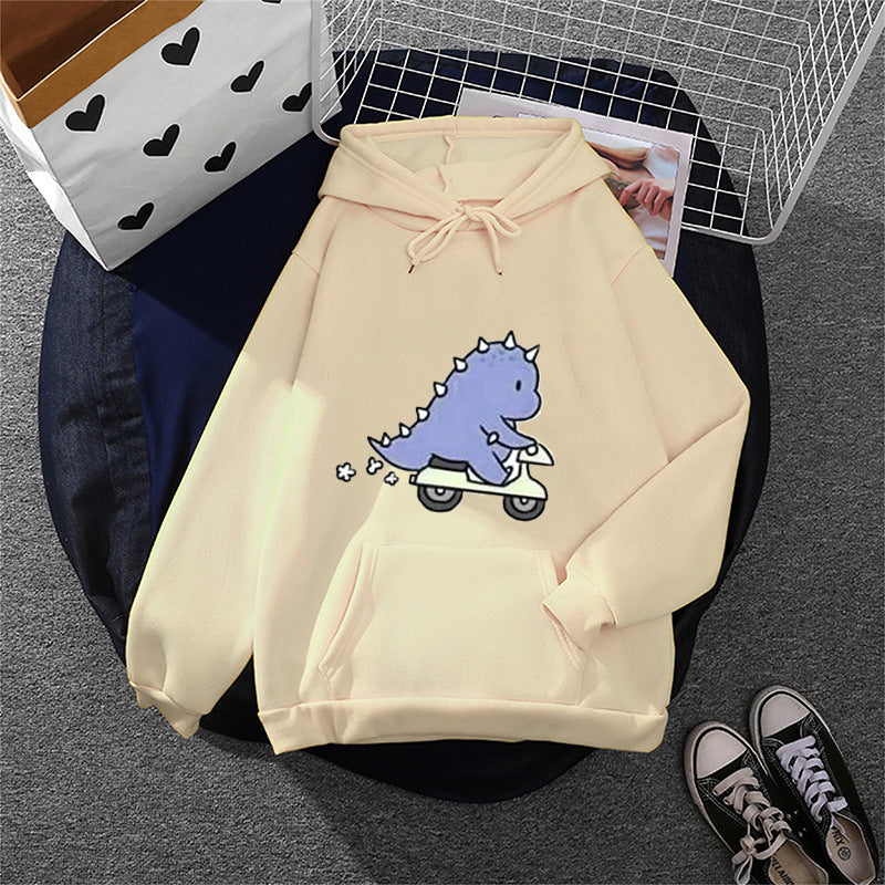 Women's relaxed-fit hooded sweatshirt with botanical fruit illustration and kangaroo pocket Mune Fashion