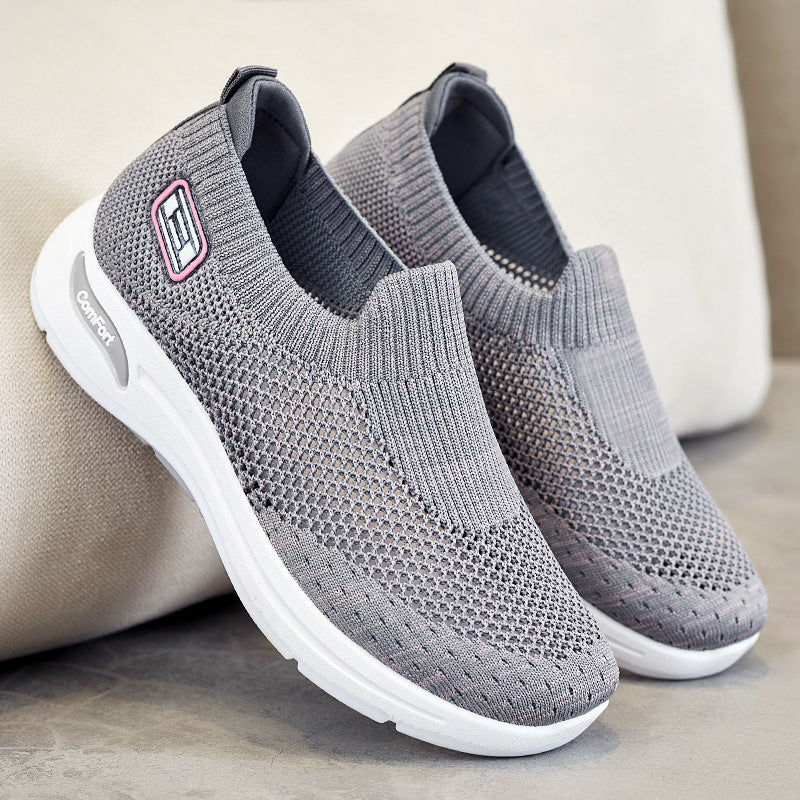 Women's Breathable Slip-On Sneakers with Soft Stretch Upper Mune Fashion