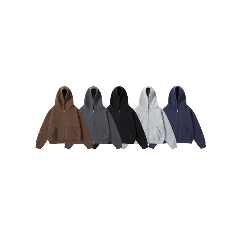 Unisex Oversize Hoodie with full zip and kangaroo pockets made of cotton fleece Mune Fashion