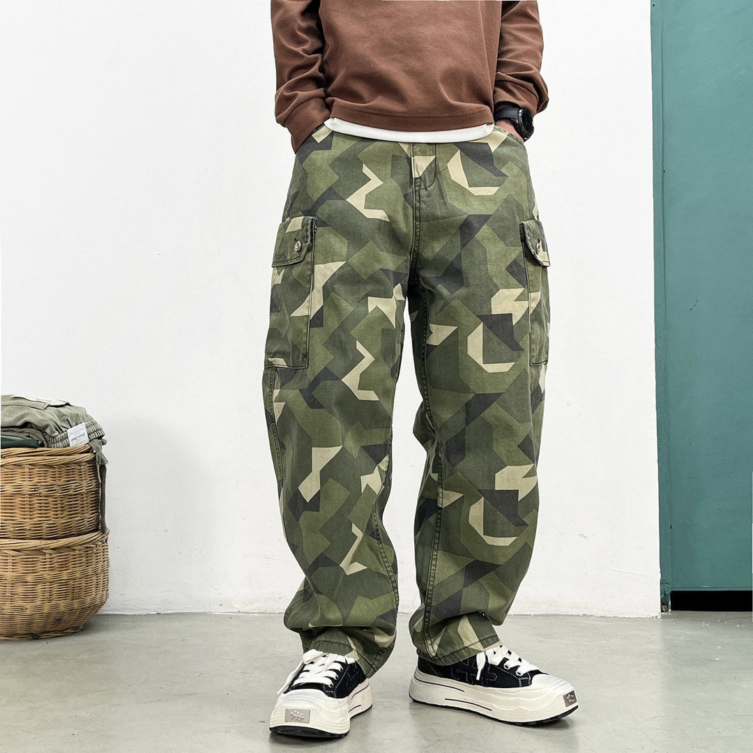 Men's Cargo Pants in Modern Camouflage Style Mune Fashion