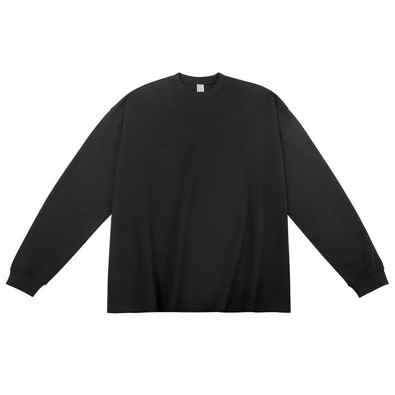 Unisex Oversized Long Sleeve Basic Shirt made of Organic Cotton with Round Neck Mune Fashion