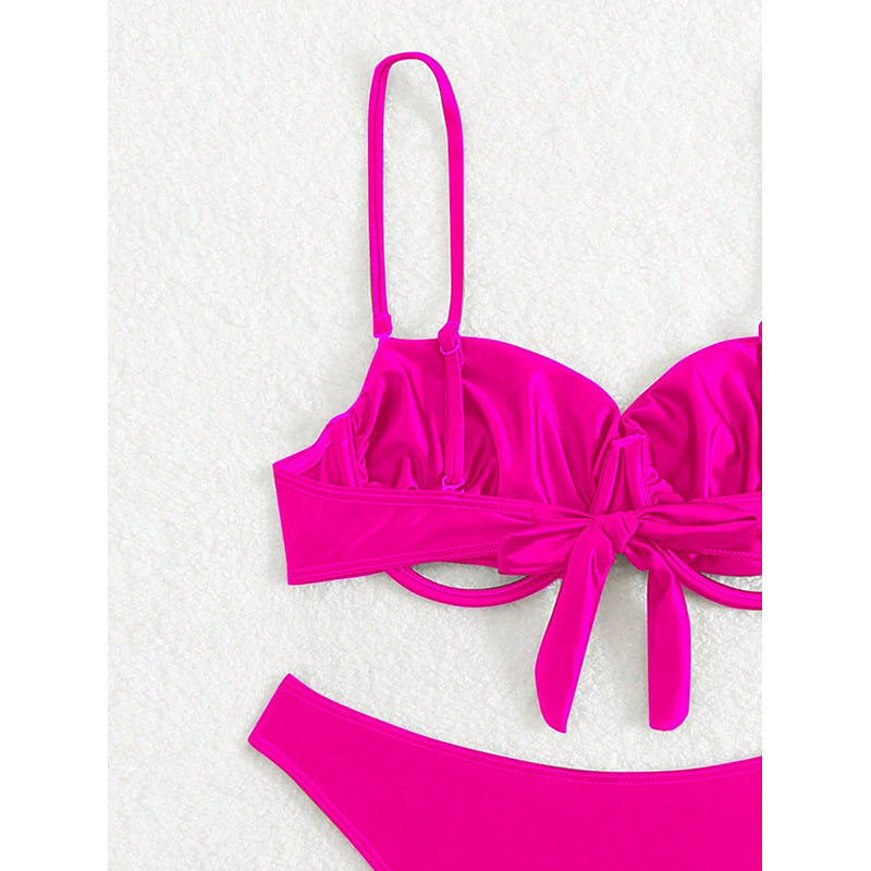 Women Push-Up Bikini Set with Elegant Ring Detail Mune Fashion