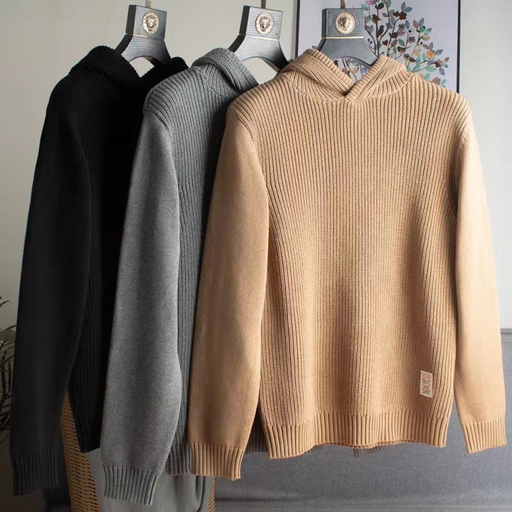 Women's chunky knit hoodie Mune Fashion