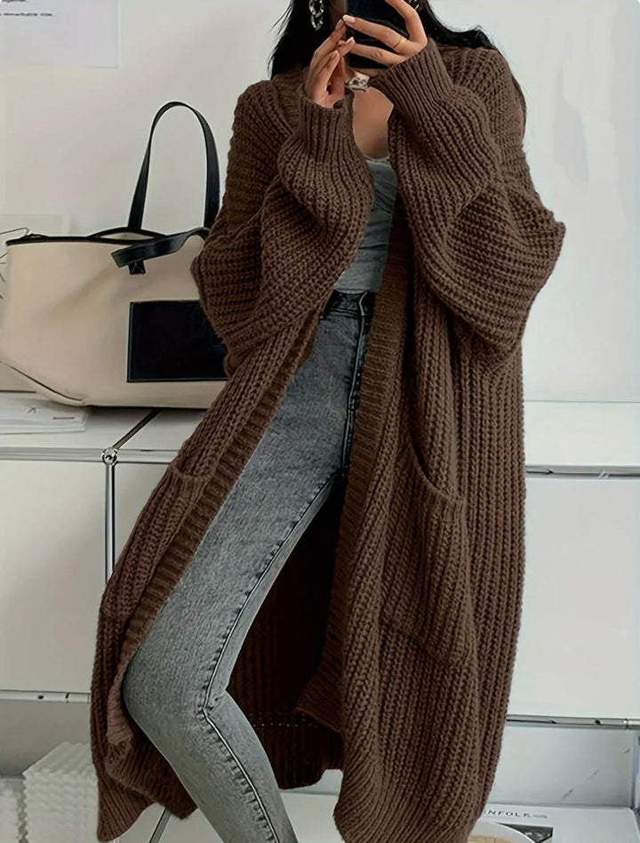 Women's Oversized Knitted Coat Mune