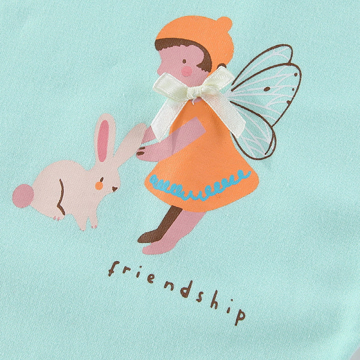 Girls sweatshirt with enchanting fairy and flower motif Mune Fashion