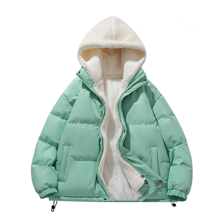 Unisex Padded Hoodie with Sherpa Lining and Adjustable Hem Mune Fashion