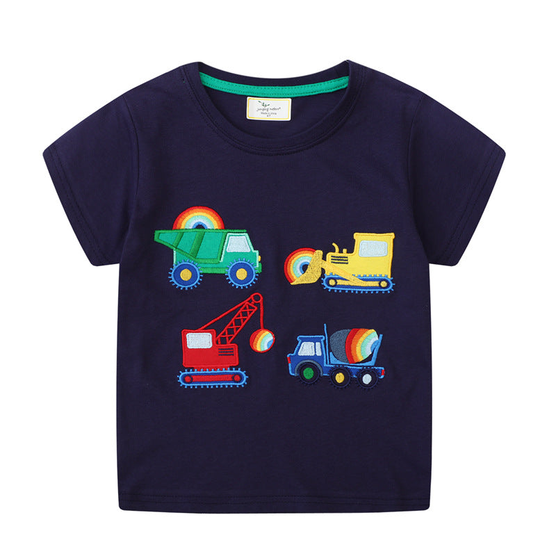 Boys T-shirt with colorful construction site motif Mune Fashion