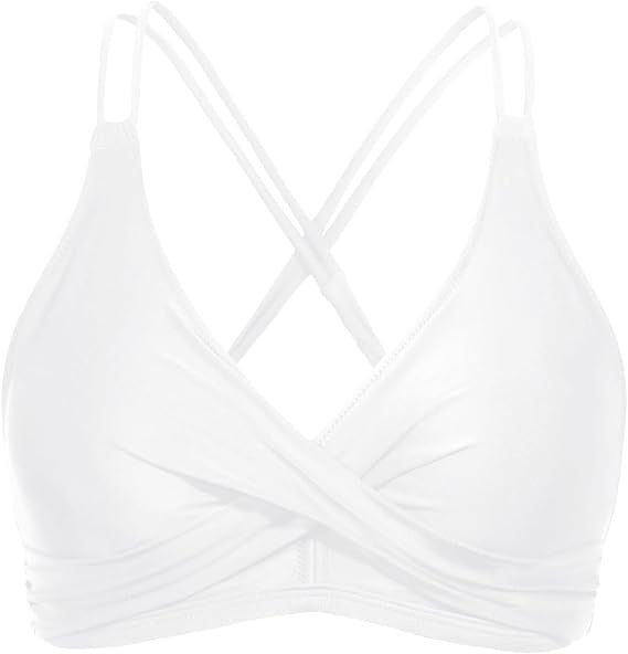 Women's Sporty Bikini Top with Elaborate Wrap Design Mune Fashion