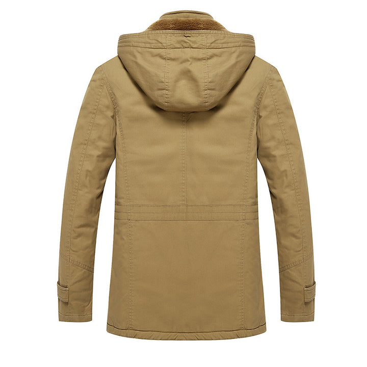Men's Utility Parka with cozy Sherpa lining, hood and cargo pockets Mune Fashion
