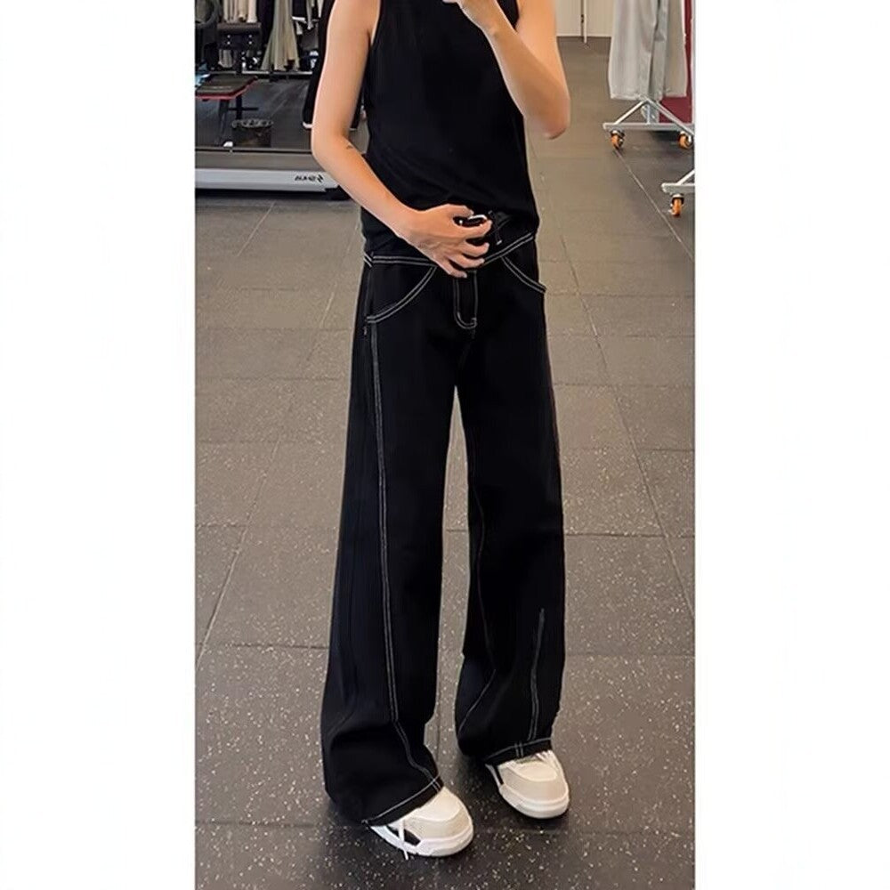 Women Casual High-Waist Flared Pants Mune Fashion