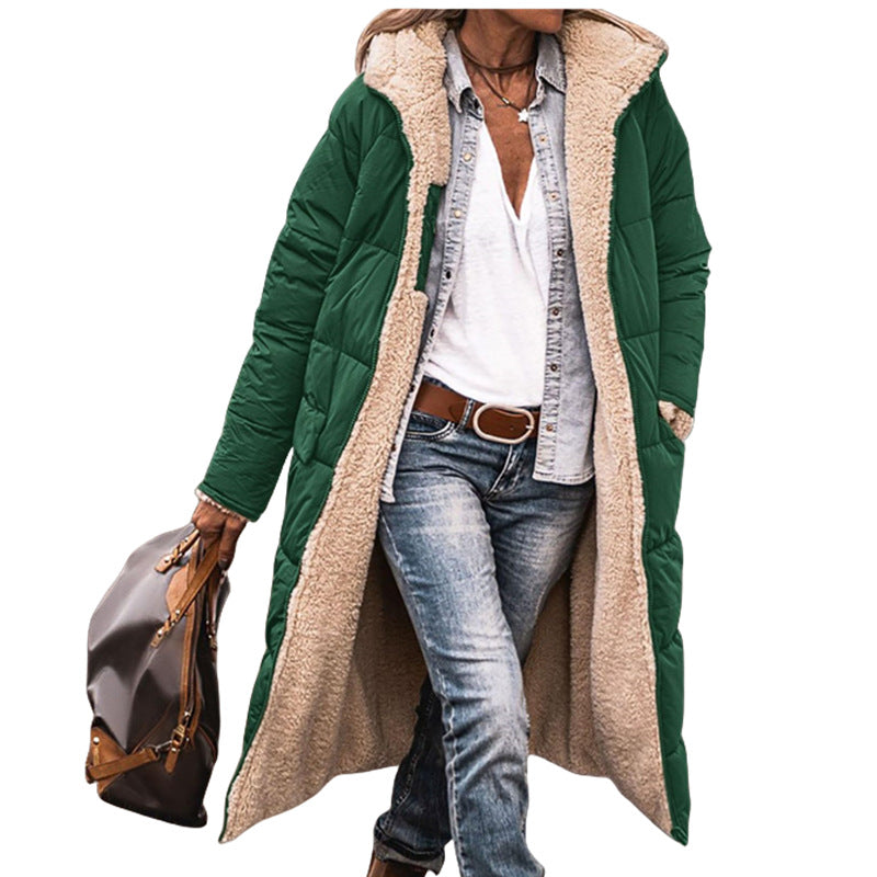 Mune | Women's long, padded winter jacket with hood and stylish cut
