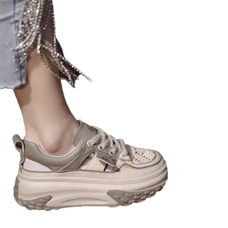 Women's Chunky Sneakers with airy mesh surface and durable sole Mune Fashion