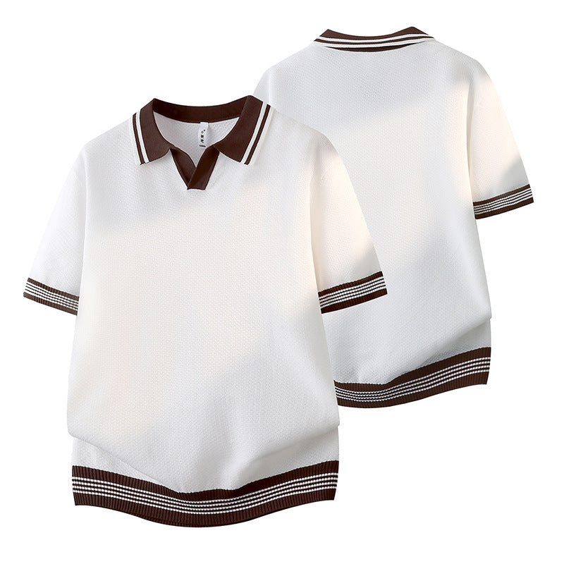 Women's Sporty Short Sleeve Polo Shirt Mune Fashion