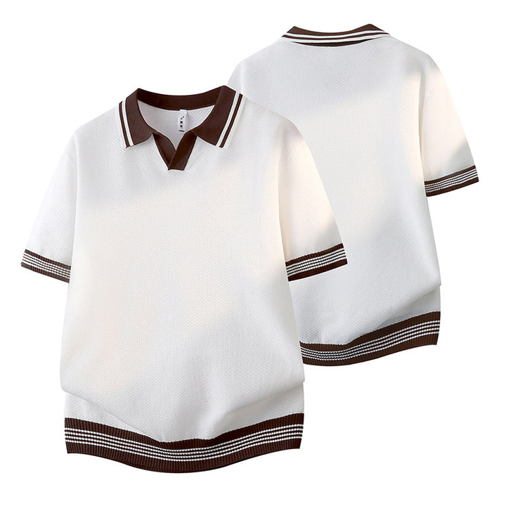 Women's Sporty Short Sleeve Polo Shirt Mune Fashion