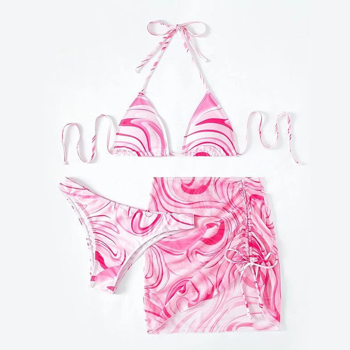 Women's bikini set with ruffled skirt and triangle top Mune Fashion