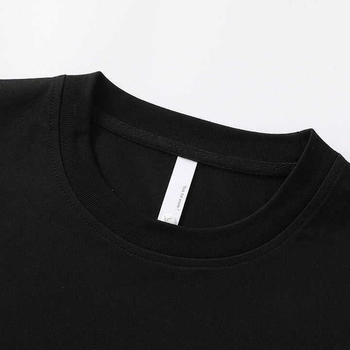 Men's Oversized Layering T-Shirt with Camouflage Sleeves & Round Neck Mune Fashion