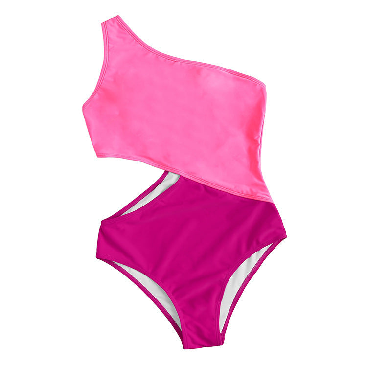 Ladies One-Sided Swimsuit Mune Fashion