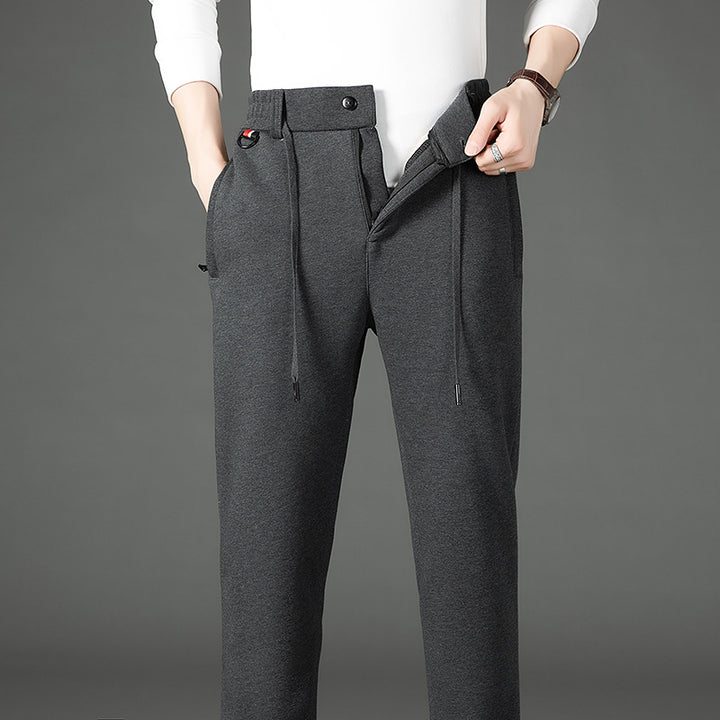 Men's thermo joggers with teddy lining, elastic waistband and zip pockets Mune Fashion