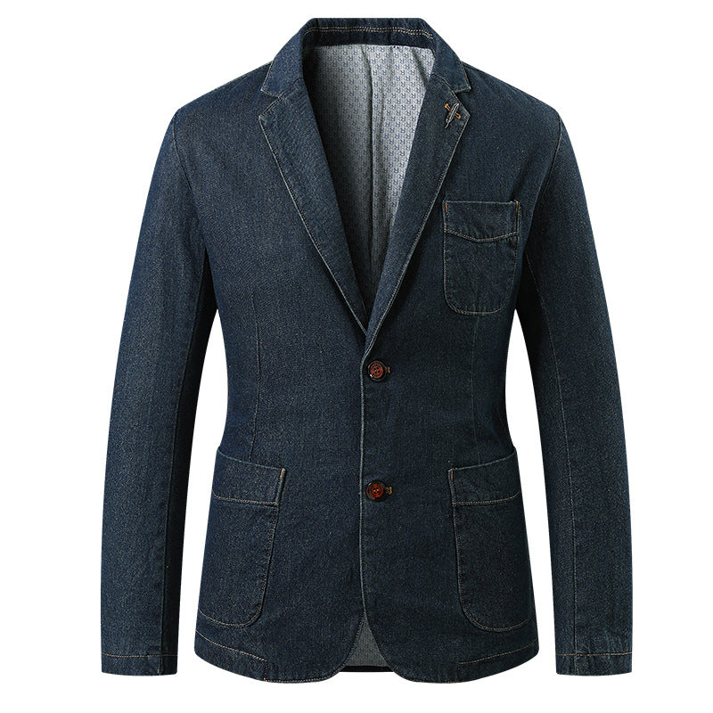 Men's Stylish Denim Blazer Jacket Mune Fashion