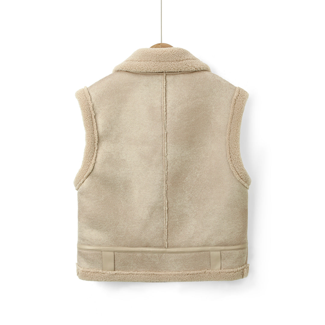 Ladies Stylish and Cozy Fleece Vest Mune Fashion