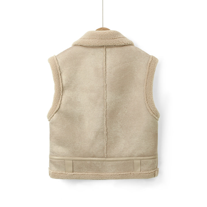 Ladies Stylish and Cozy Fleece Vest Mune Fashion