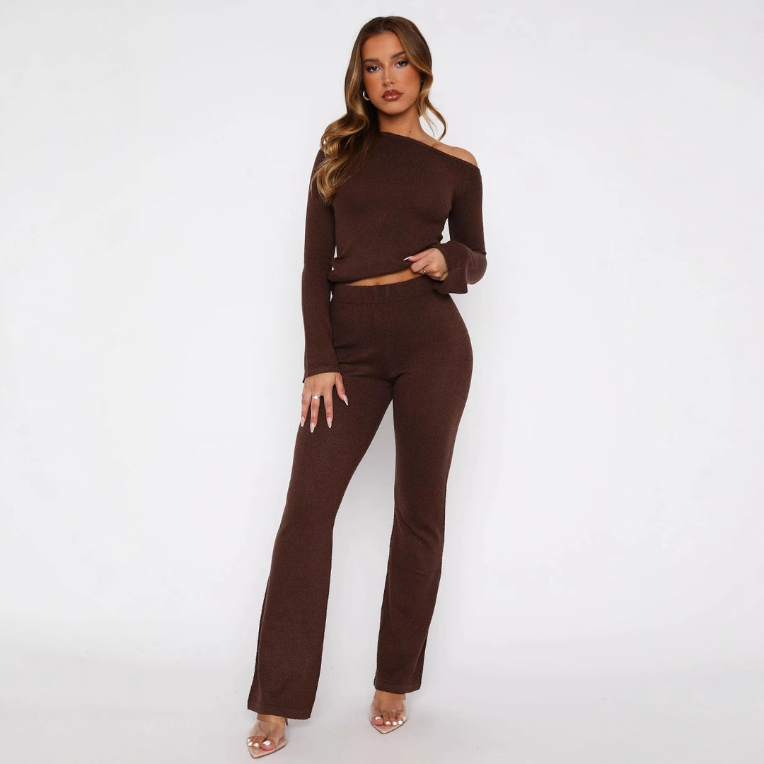 Women's Elegant and Fashionable Knit Suit Mune Fashion
