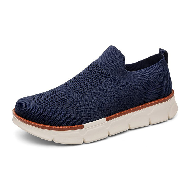 Men's Lightweight Knit Slip-On Sneaker with Memory Foam Comfort and Flexible Profile Sole Mune Fashion