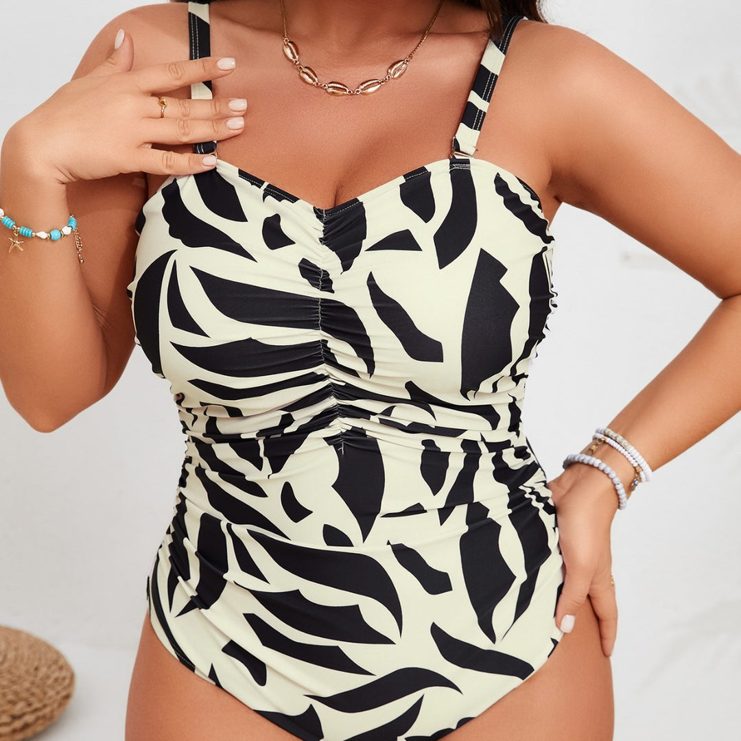 Women's one-piece swimsuit with ruching Mune Fashion