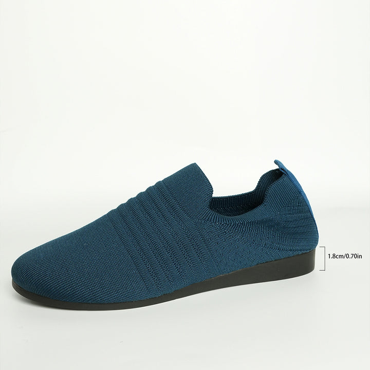 Men's breathable knit slip-on sneaker with elastic entry and padded comfort footbed Mune Fashion