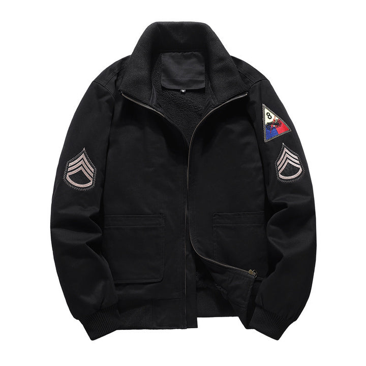 Men's Pilot Blouson with Sherpa lining and striking patch details Mune Fashion