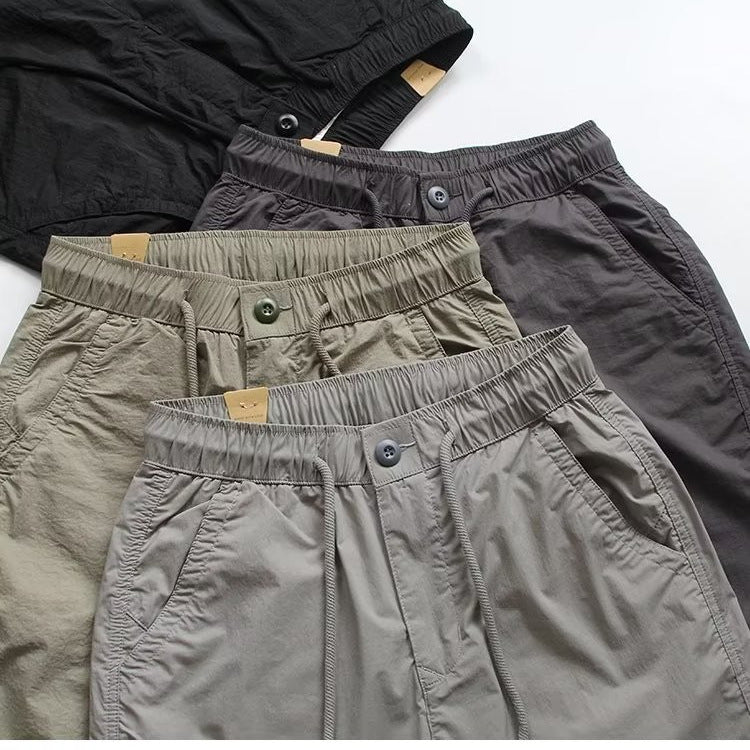 Men's Fashion Cargo Pants with Elastic Waistband Mune Fashion