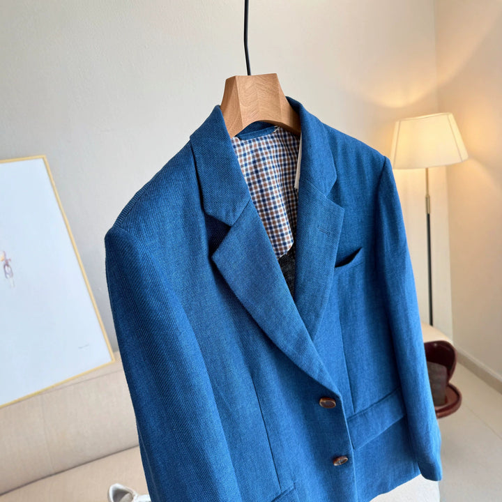 Ladies Elegant Blazer made of high-quality Linen Mune Fashion