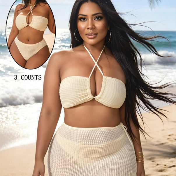 Women's bandeau bikini with asymmetrical skirt Mune Fashion