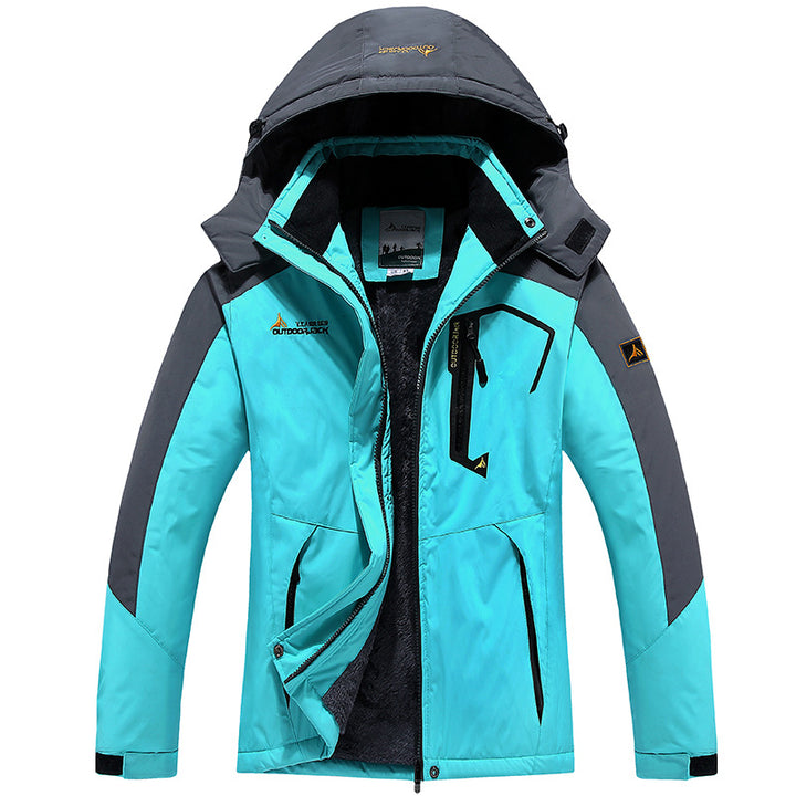 Men's Modular Thermal Outdoor Jacket with Teddy Fleece and Removable Hood Mune Fashion
