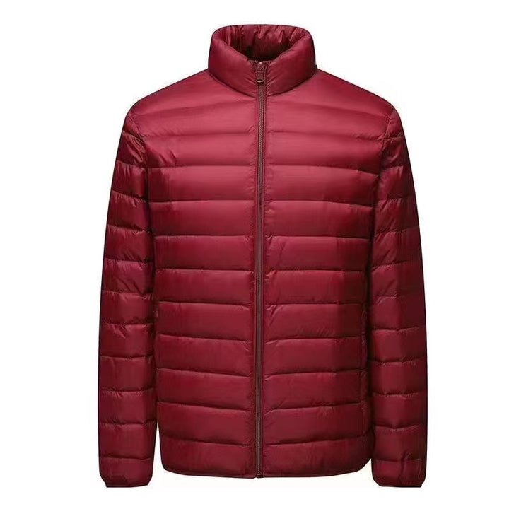 Men's ultra-light packable micro quilted jacket with stand-up collar, padded insulation and wind-resistant shell Mune Fashion