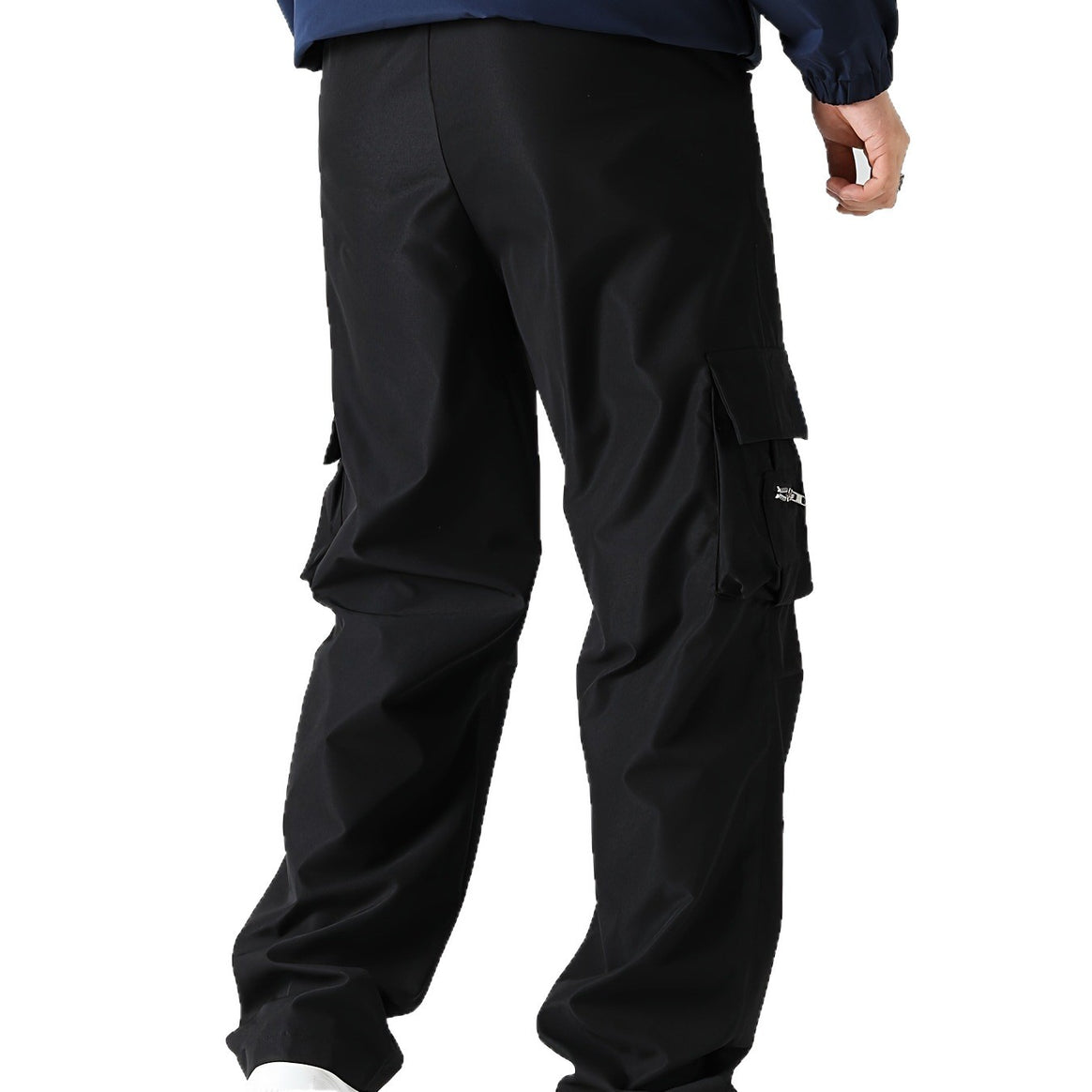 Men's utilitarian cargo pants with zip pocket, flaps & drawstring waist Mune Fashion