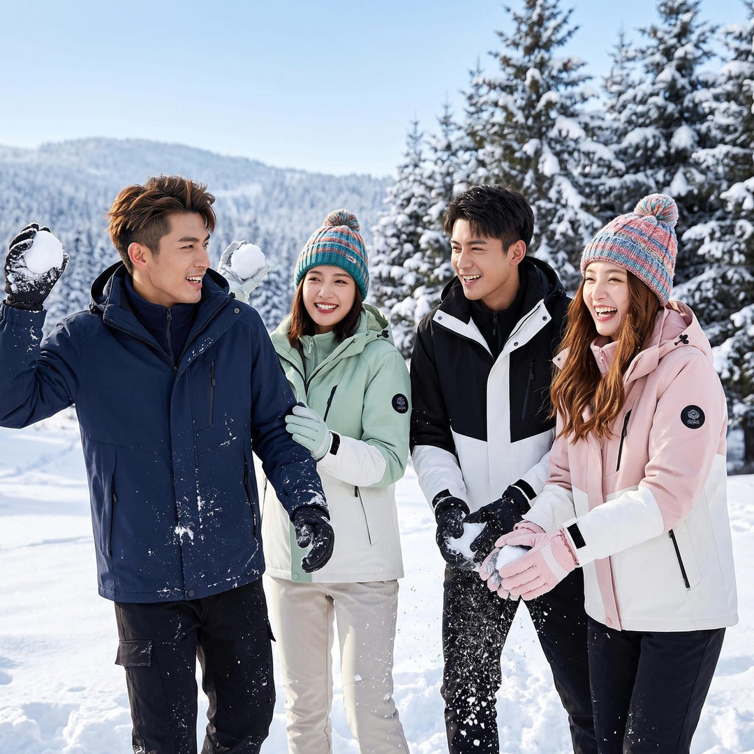 Men's three-layer breathable softshell trekking jacket with integrated fleece collar and adjustable hood Mune Fashion
