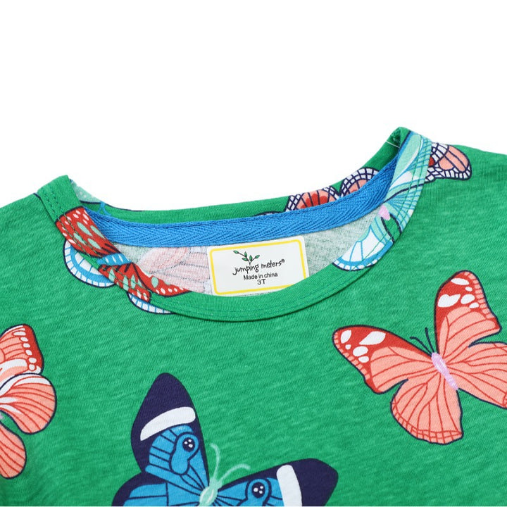 Girls summer dress with vibrant butterfly design Mune Fashion